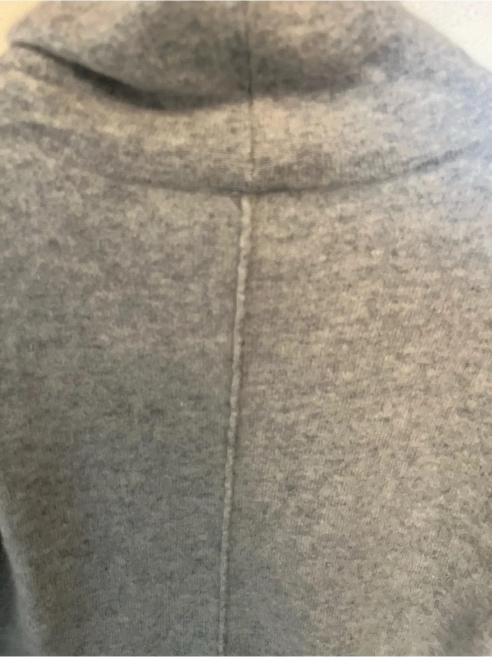 Free People Light Gray Cashmere Cowl-Neck Sweater